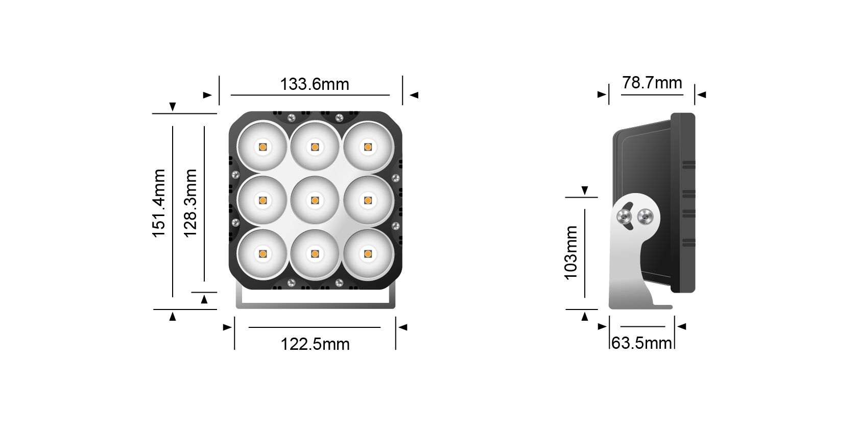 STEDI 90W LED Flood Light